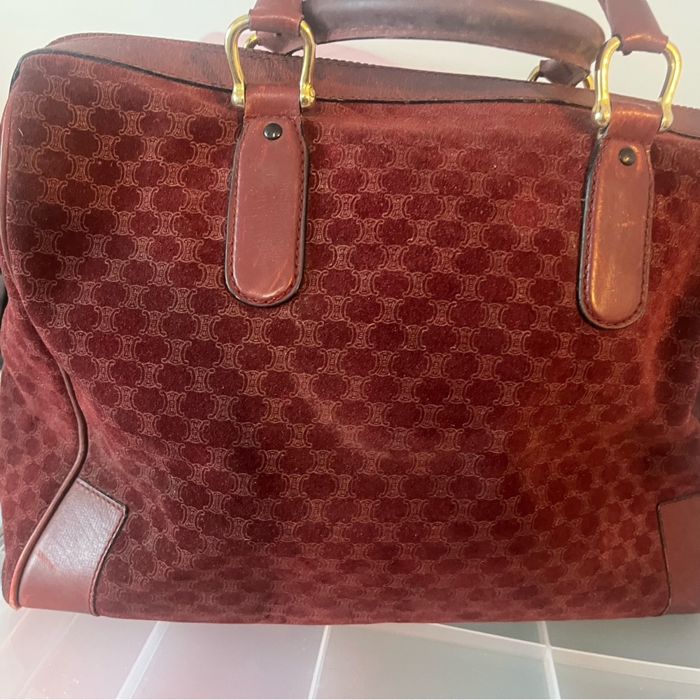 Celine Suede Boston Bag Large - Picture 8 of 15